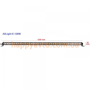 LED фара AllLight E-126W однорядная 36chip OSRAM 3535 9-30V